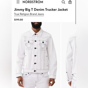 *Brand New* True Religion Jimmy Big T Denim Trucker Jacket